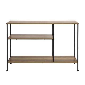 Консольный стол 30x80x120см., коричневого/черного цвета