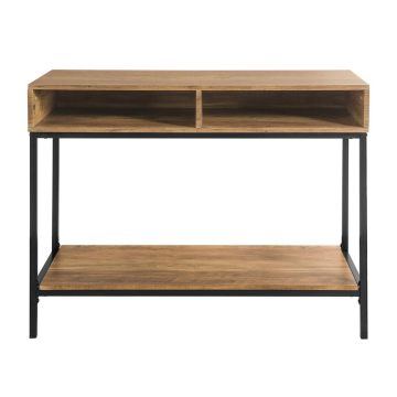 Консольный стол 100x40x80см., коричневого/черного цвета