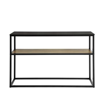 Консольный стол 110x30x70см., черного/коричневого цвета