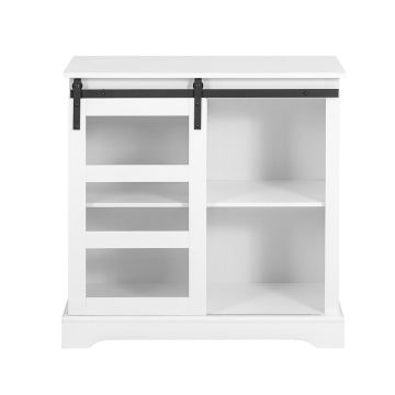 Virtuvės spintelė 80x39x82cm., baltos/juodos spalvos