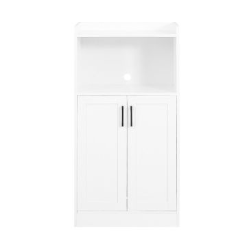 Virtuvės spintelė 60x39x120cm., baltos/juodos spalvos