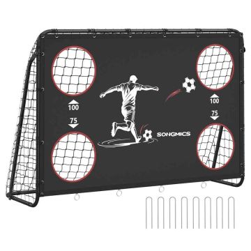 Futbolo vartai SONGMICS SZQ215BK, vaikams, 60 × 180 × 120 cm