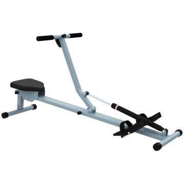 Irklavimo treniruoklis Homcom 130x47,5x67cm., pilkos/juodos spalvos