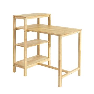 Valgomojo stalas 97x67x102cm., šviesiai rudos spalvos