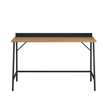 Письменный стол 120x50x81см., черного/светло-коричневого цвета