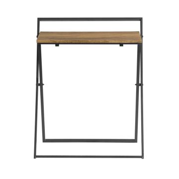 Sulankstomas rašomasis stalas 63x45x77cm., juodos/rudos spalvos