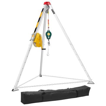 Rescue tripod VEVOR JC180065, 816 kg winch, 167 × 218.5 × 167 cm