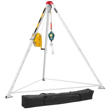 Rescue tripod VEVOR JC2600985, 1179 kg winch