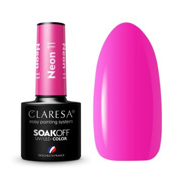 Gel nail polish CLARESA NEON 11, Pink