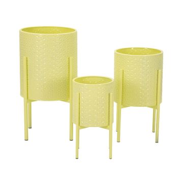 Gėlių stovai Iris, 3 vnt, 36 × 56,5 × 36 cm, 30 × 48,5 × 30 cm, 24 × 37,5 × 24 cm