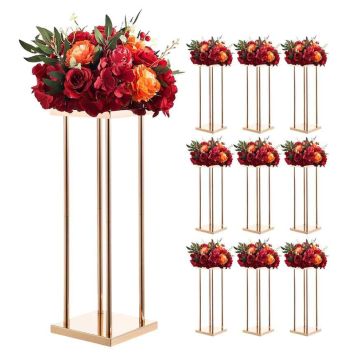 Цветочные стойки VEVOR LJL-8021, 10 шт, Золотистые, 20 × 60 × 20 см