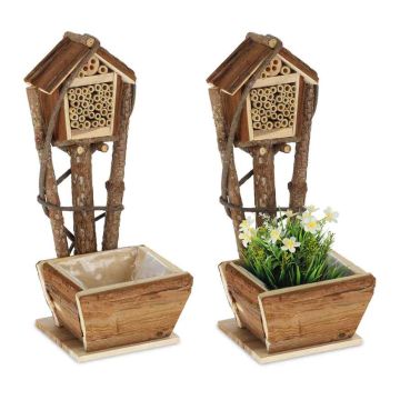 Gėlių vazonas Relaxdays 10037622.0, 2 vnt, 19 × 46 × 24,5 cm