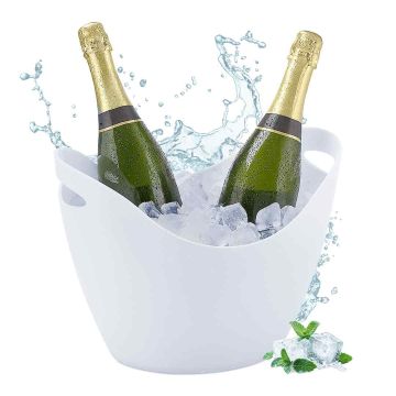 Gėrimų aušintuvas Relaxdays, 8 l, Balta, 35 × 25,5 × 25,5 cm