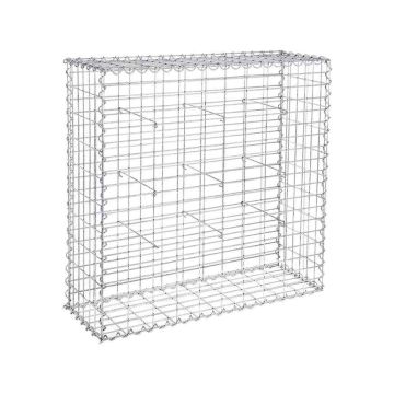 Gabionas 100 x 95 x 30 cm. GGB193, sidabrinės spalvos