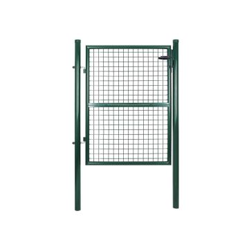 Cinkuoto plieno sodo vartai 106 x 125 cm, žalios spalvos