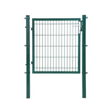Metaliniai sodo vartai 106 x 150 cm, žalios spalvos GGD250L