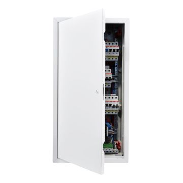 Plasterboard access door VEVOR, Opened with a screwdriver, White, 64.2 × 33.7 × 1.55 cm
