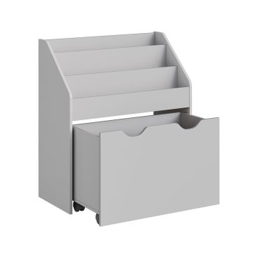 Полка для игрушек 29,5x62,5x70см., серая