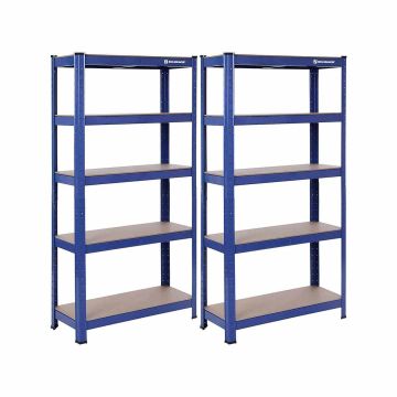 Комплект из 2 полок, высота 150 см, синий