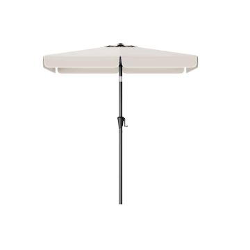 Pastatomas stačiakampis skėtis 200 x 150 cm su rėmu, smėlio spalvos