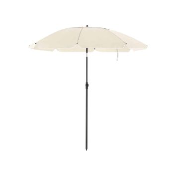 Paplūdimio skėtis, smėlio spalvos, 160 cm skersmens