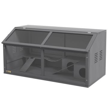 Клетка для грызунов PawHut 100x52x50см, серого цвета