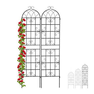 Grotelės vijokliniams augalams Relaxdays 10030852_1246, 2 vnt, 220 × 50 × 1,5 cm