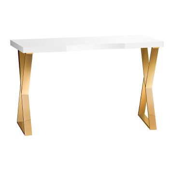 Beauty table Momo 04, White/gold