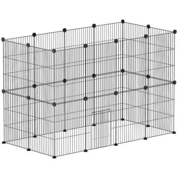 Вольер для животных PawHut 120x60x80 см, черный.