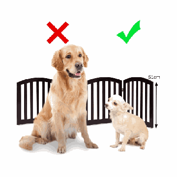 Animal fence, 4 panels, Brown, 245 × 61 × 22 cm
