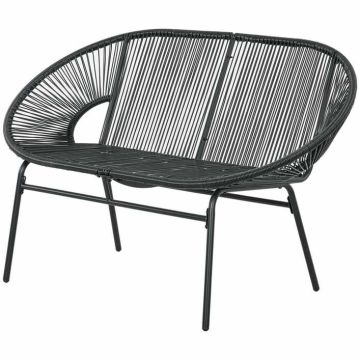 Sodo suolas Outsunny 132x72x83cm., juodos spalvos