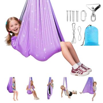 Hammock VEVOR SS-RY-02, Double-layer, Pink/blue, 140 × 150 cm