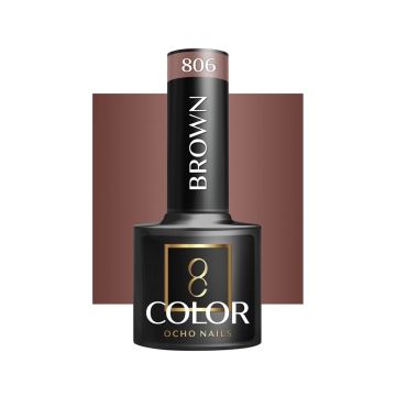 Hybrid gel nail polish OCHO NAILS, Brown