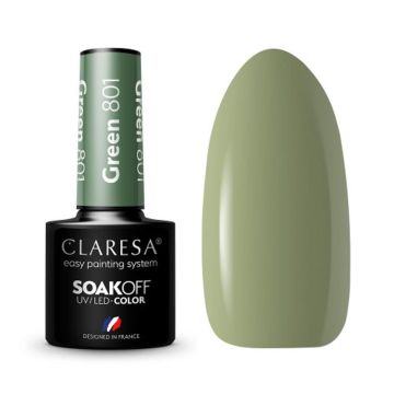 Hybrid nail polish CLARESA GREEN 801
