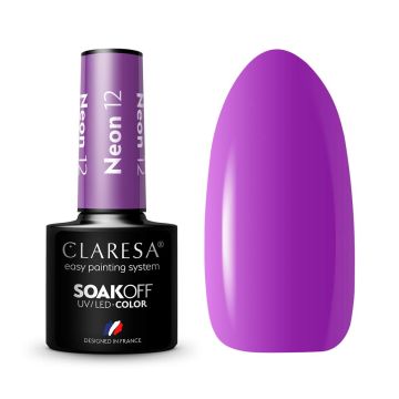 Hybrid nail polish Claresa NEON 12