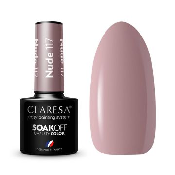 Hybrid nail polish CLARESA NUDE 117, 5 g