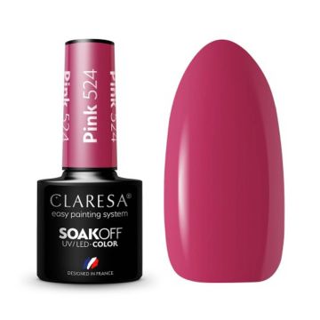 Hybrid nail polish CLARESA Pink 524