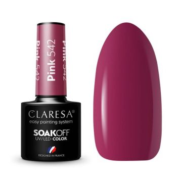 Hybrid nail polish CLARESA Pink 542