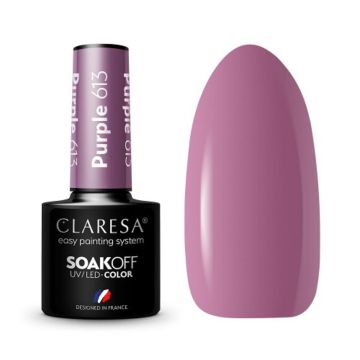 Hybrid nail polish CLARESA Purple 613