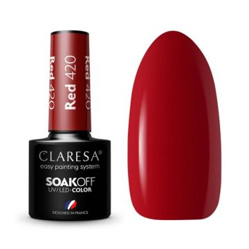Hybrid nail polish CLARESA RED 420