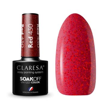 Hybrid nail polish CLARESA RED 430