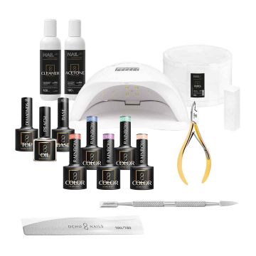 Hybrid nail starter kit OCHO NAILS, 5 polishes