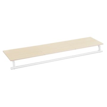 Полка 28x109x13,2см., цвет белый/светло-коричневый