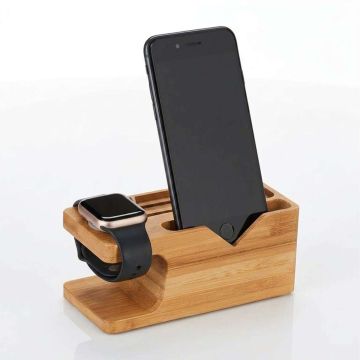 Įkrovimo stotelė Relaxdays 10044735.0, telefonui ir išmaniajam laikrodžiui, 14 × 6 × 6,5 cm