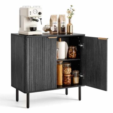 Sideboard VEVOR ZH624, 2 doors, 80 × 80 × 37.5 cm