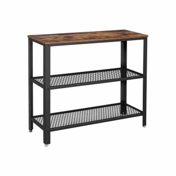 Консольный столик LNT81BX 101,5 x 35 x 80 см., коричневый/черный