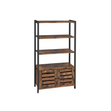 Высокий шкаф LSC75BX 70 x 30 x 121,5 см., коричневый/черный