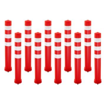 Įspėjamasis stulpelis, 3 vnt, 10,16 × 10,16 × 66,04 cm