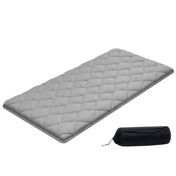 Japoniškas tatamio futono čiužinys VEVOR KZ-001, Sulankstomas, Pilka, 203,2 × 99,1 × 6,35 cm