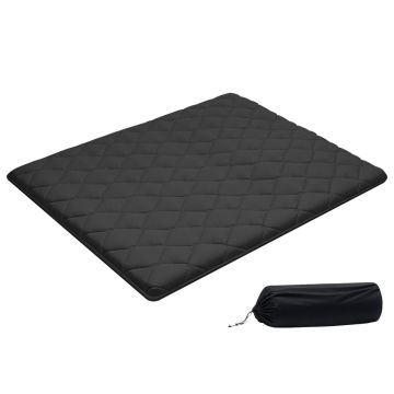 Japanese tatami futon mattress VEVOR KZ-011, Queen size foldable, Black, 203.2 × 152.4 × 8.9 cm
